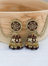 Opal Touch - Traditional Jhumka With Moti Chain - Jhumka