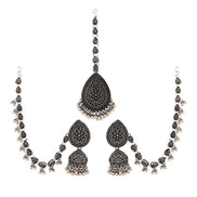 Opal Touch - Traditional Oxidized Jhumka Combo - Jhumka