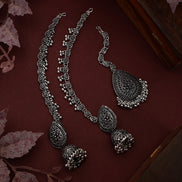 Opal Touch - Traditional Oxidized Jhumka Combo - Jhumka