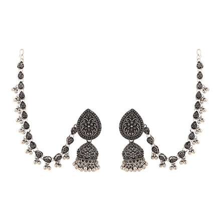 Opal Touch - Traditional Oxidized Jhumka Combo - Jhumka