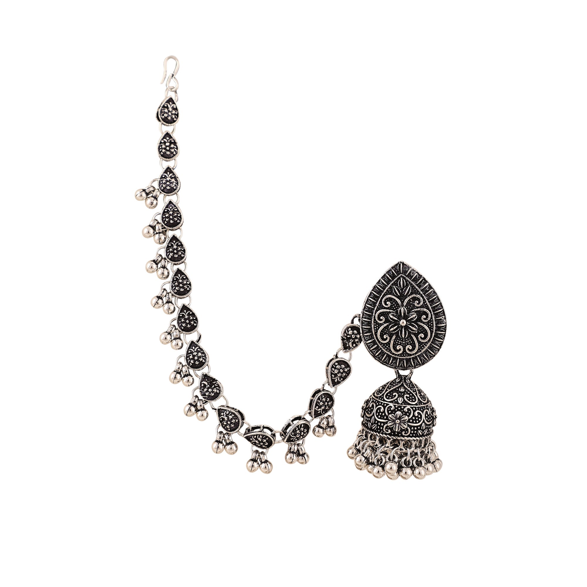 Opal Touch - Traditional Oxidized Jhumka Combo - Jhumka