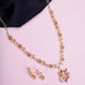 Opal Touch - Traditional Peacock Gold Plated Necklace Set - Necklace
