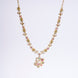 Opal Touch - Traditional Peacock Gold Plated Necklace Set - Necklace