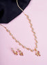 Opal Touch - Traditional Peacock Gold Plated Necklace Set - Necklace