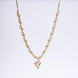 Opal Touch - Traditional Peacock Gold Plated Necklace Set - Necklace