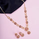 Opal Touch - Traditional Round Gold Plated Necklace Set - Necklace