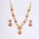 Opal Touch - Traditional Round Gold Plated Necklace Set - Necklace