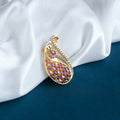 Saree Pin - Traditional Royal Alloy Saree Pin - Opal Touch