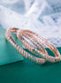 Opal Touch - Traditional Skiny Rose Gold AD Bangles (Pack of 2) - Bangles