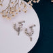 Nose Pin - Traditional Swan Shaped Rhodium Plated Combo Nose Pins - Opal Touch