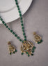 Locket Set - Traditional Temple Beaded Locket with Kanha Pendant & Earrings - Opal Touch