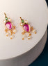 Traditional Temple Jewellery Kemp Pearl Bugadi Earrings - Opal Touch