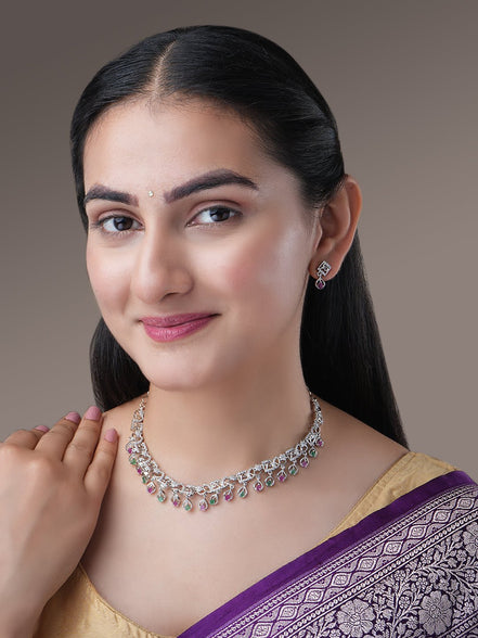 Necklace - Tri - Color Radiance Necklace - Opal Touch