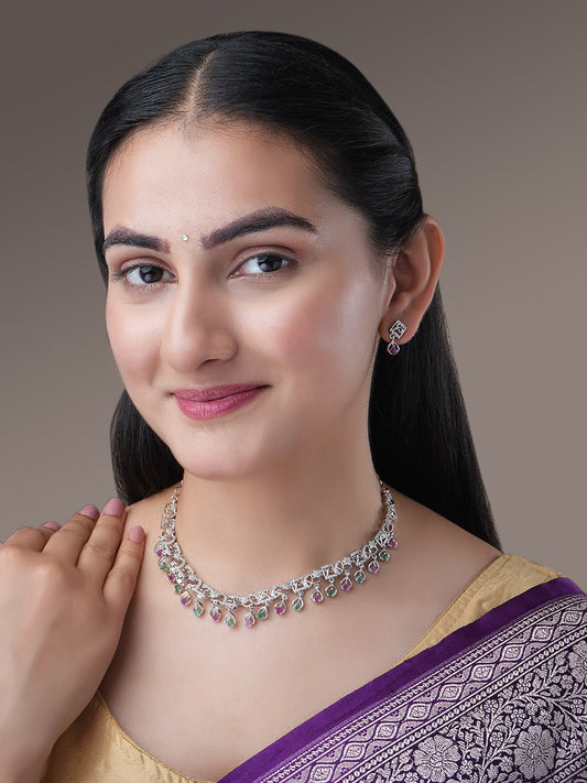 Necklace - Tri - Color Radiance Necklace - Opal Touch