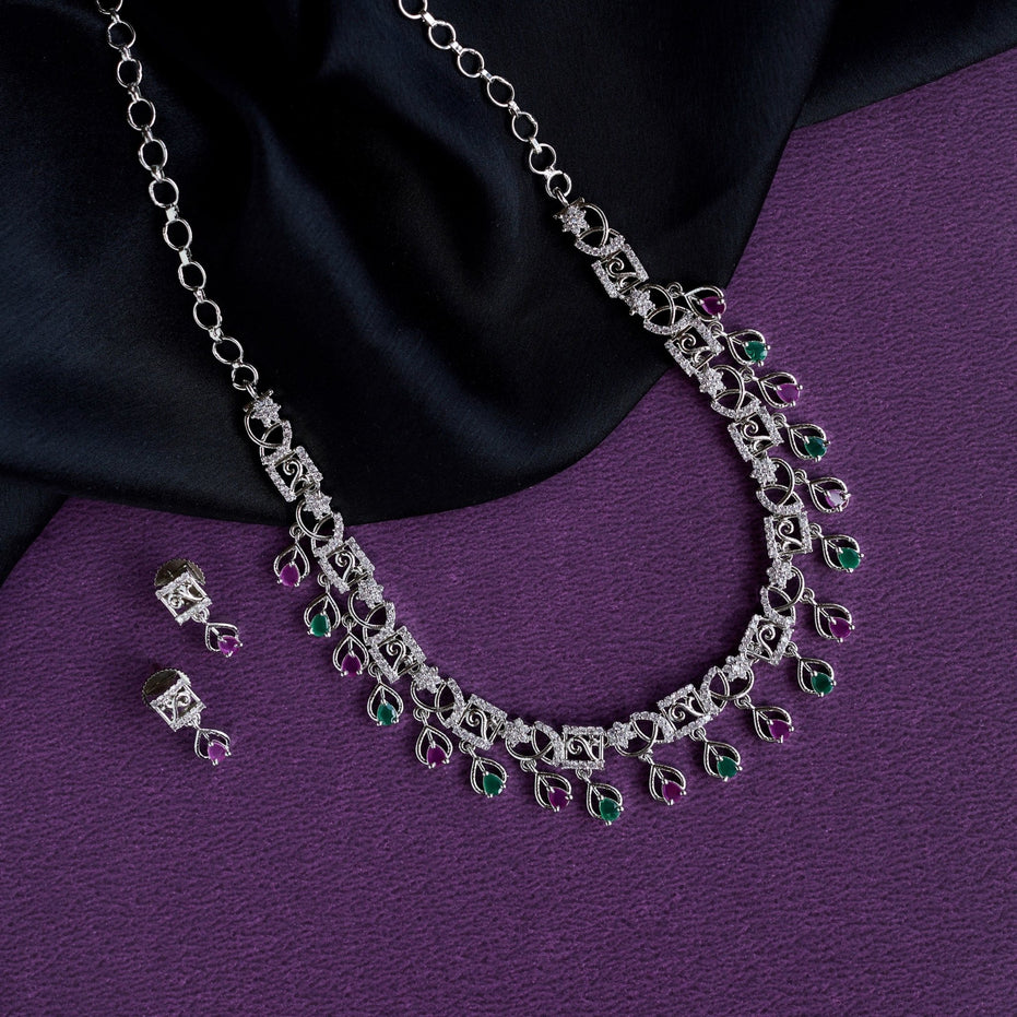 Necklace - Tri - Color Radiance Necklace - Opal Touch