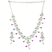 Necklace - Tri - Tone Elegance Necklace - Opal Touch