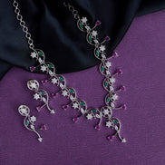 Necklace - Tri - Tone Elegance Necklace - Opal Touch