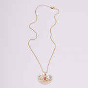 Locket Set - Trilok Sambhu Gold Plated Locket Set - Opal Touch