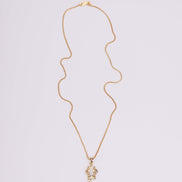 Locket Set - Trishul Mahadev Gold Plated Locket Set - Opal Touch