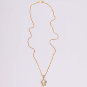 Locket Set - Trishul Mahadev Gold Plated Locket Set - Opal Touch