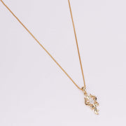 Locket Set - Trishul Mahadev Gold Plated Locket Set - Opal Touch