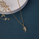 Locket Set - Trishul Mahadev Gold Plated Locket Set - Opal Touch