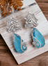 Opal Touch - Turquoise Temptation Earrings - Earrings