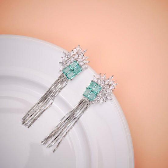 Opal Touch - Turquoise Twilight Earrings - Earrings