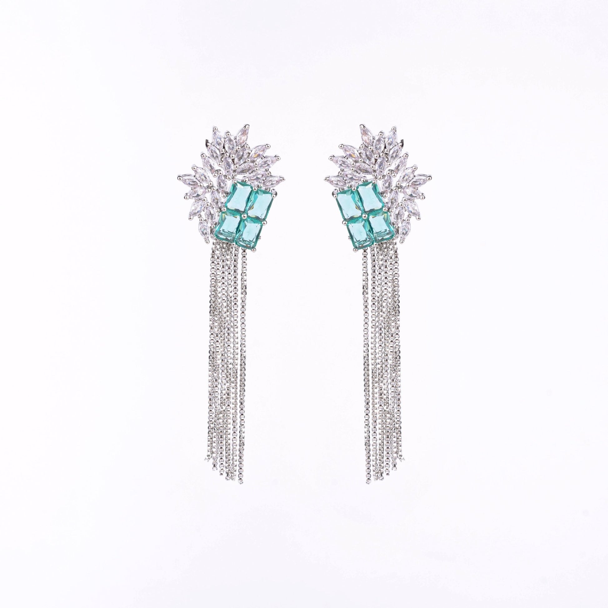 Opal Touch - Turquoise Twilight Earrings - Earrings