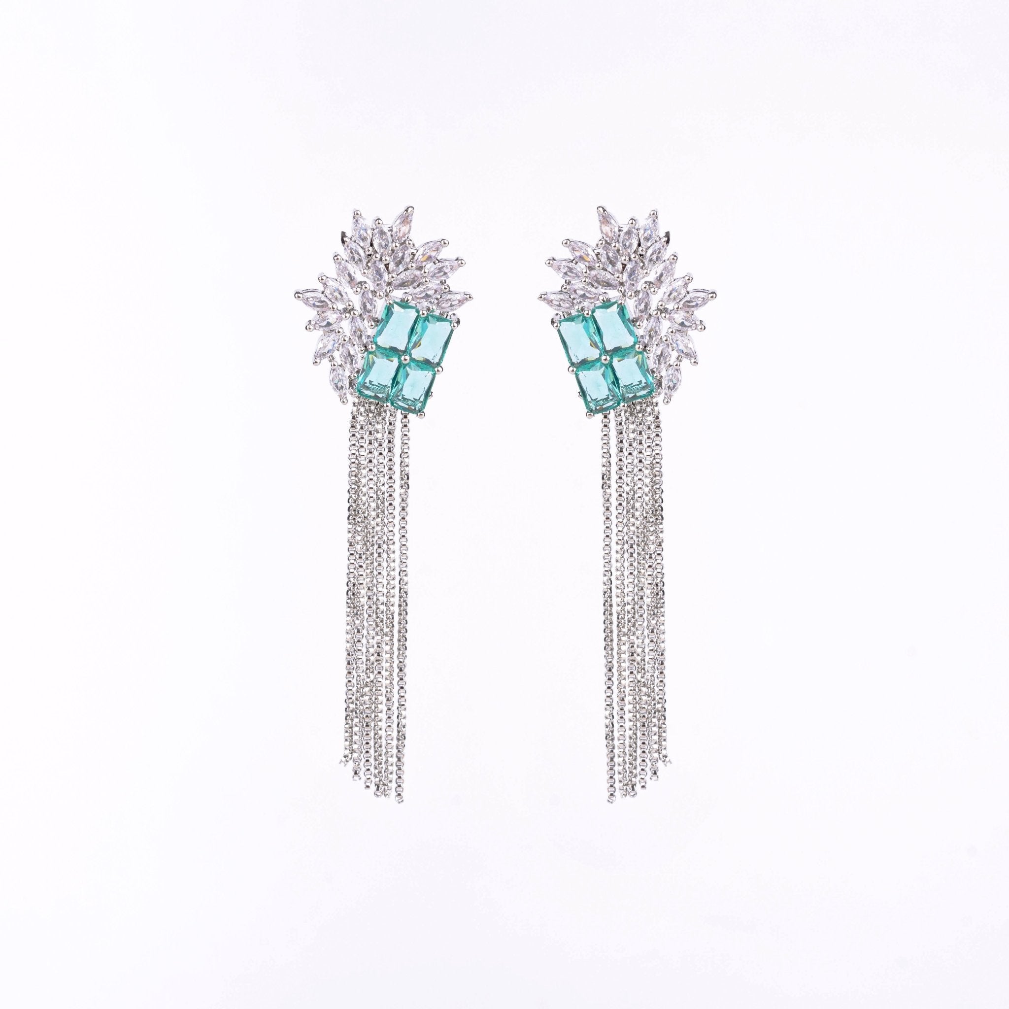 Opal Touch - Turquoise Twilight Earrings - Earrings