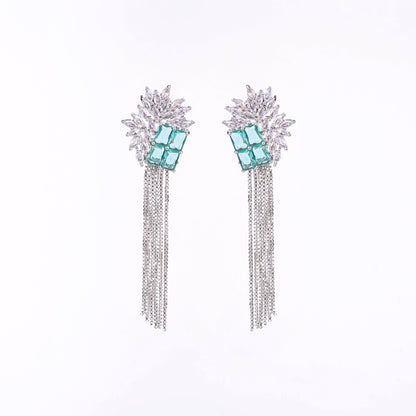 Opal Touch - Turquoise Twilight Earrings - Earrings