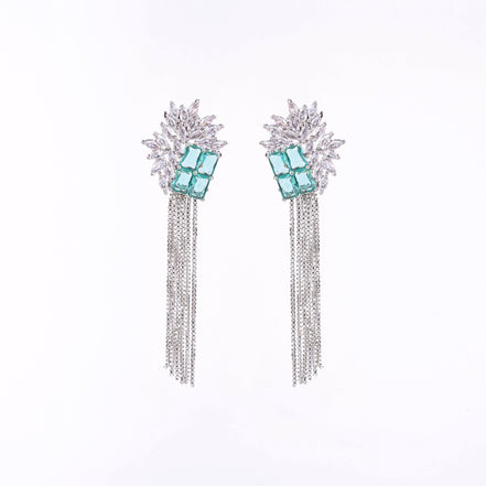Opal Touch - Turquoise Twilight Earrings - Earrings