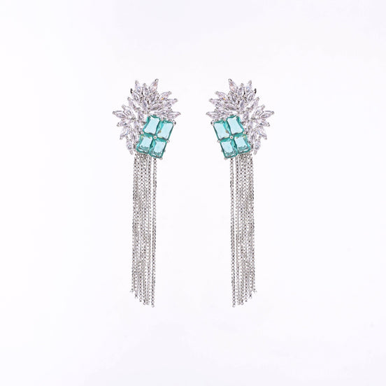 Opal Touch - Turquoise Twilight Earrings - Earrings