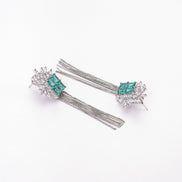 Opal Touch - Turquoise Twilight Earrings - Earrings