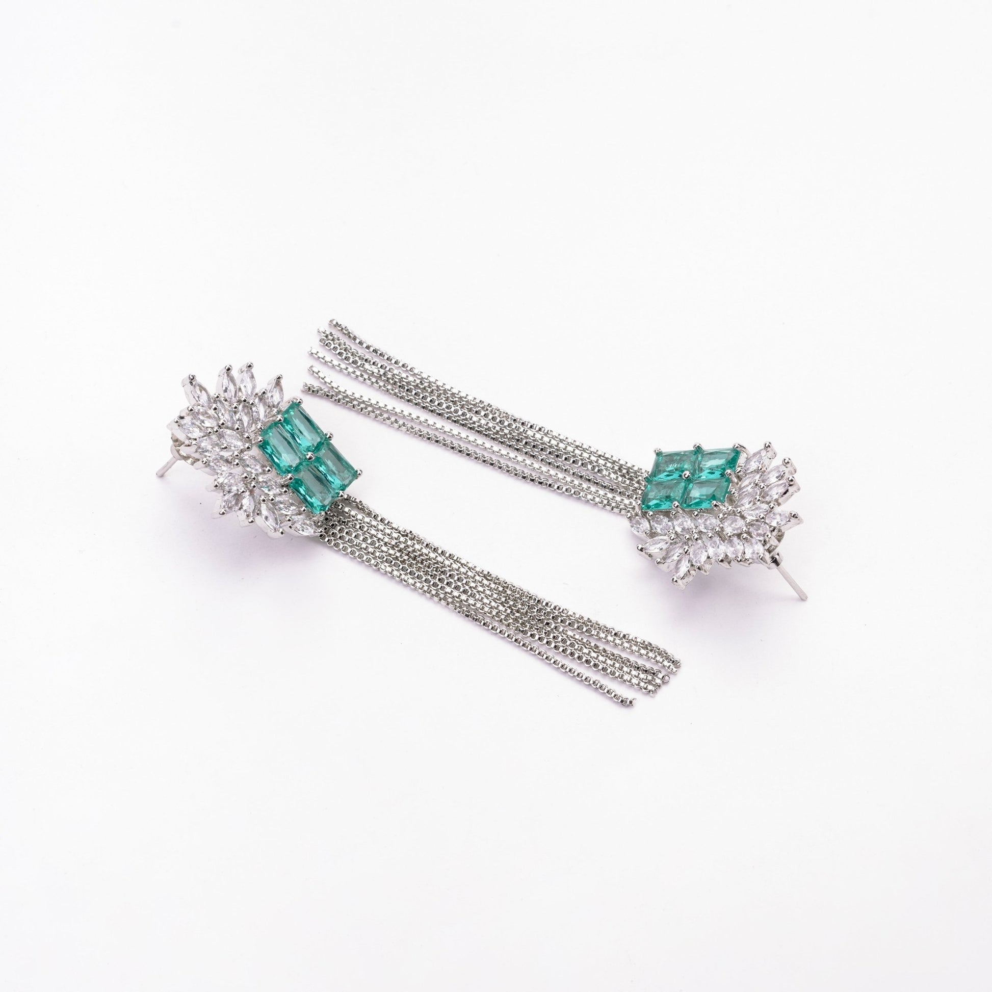 Opal Touch - Turquoise Twilight Earrings - Earrings