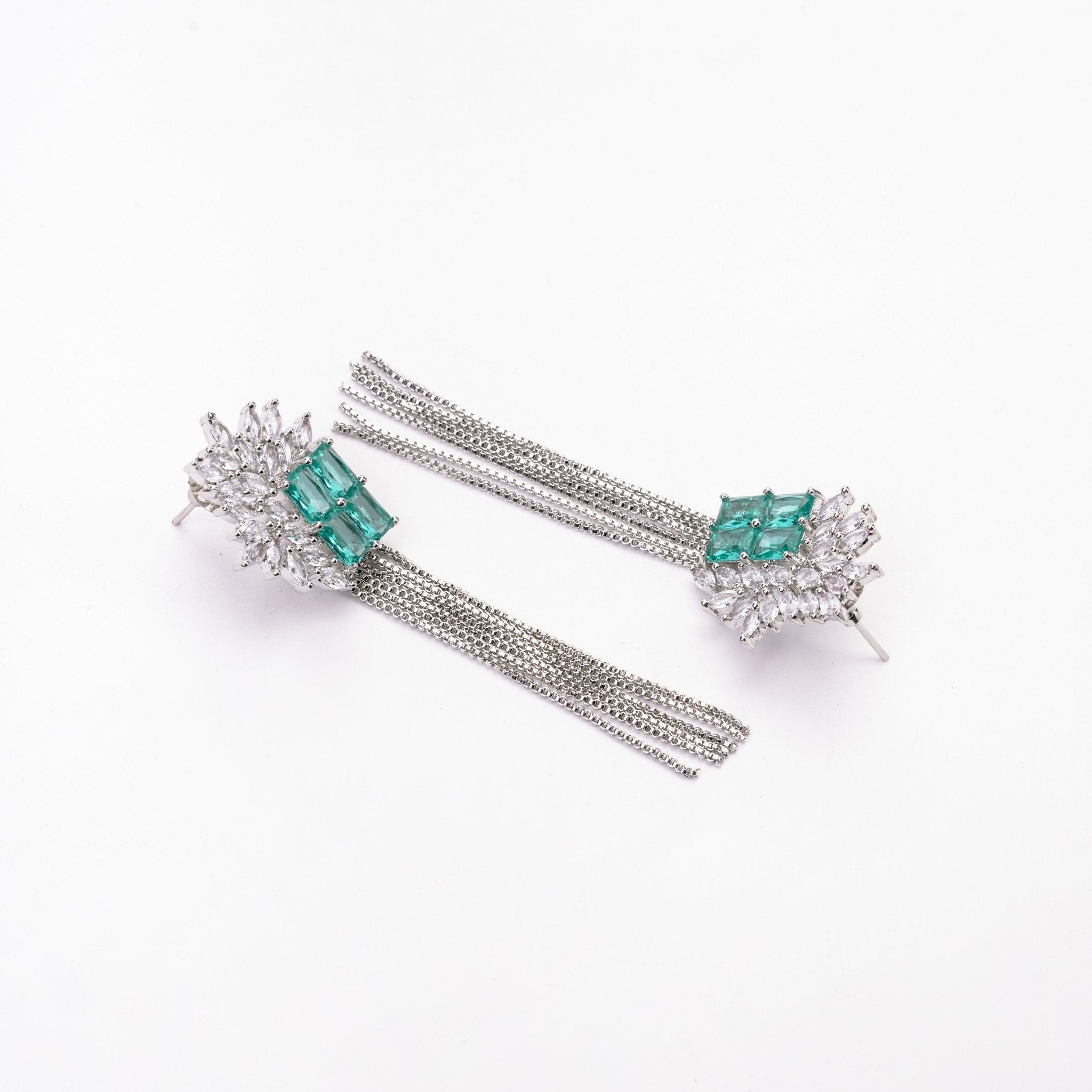 Opal Touch - Turquoise Twilight Earrings - Earrings