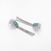 Opal Touch - Turquoise Twilight Earrings - Earrings