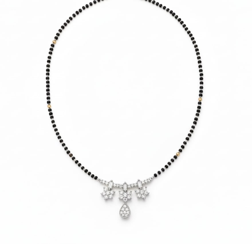 Twilight Glimpse Mangalsutra - Opal Touch