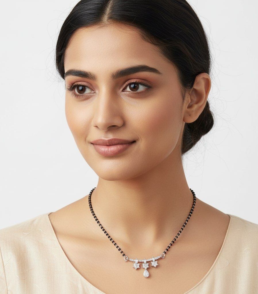 Twilight Glimpse Mangalsutra - Opal Touch