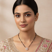 Twilight Rose Mangalsutra - Opal Touch