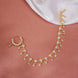 Twinkling Two Tone Elegant Nose Pin - Opal Touch