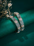 Opal Touch - Two Tone Oval Leafy Bangles (Pack of 2) - Bangles