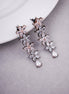 Opal Touch - Two-Tone Rose Silver Earrings - Earrings