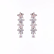 Opal Touch - Two-Tone Rose Silver Earrings - Earrings