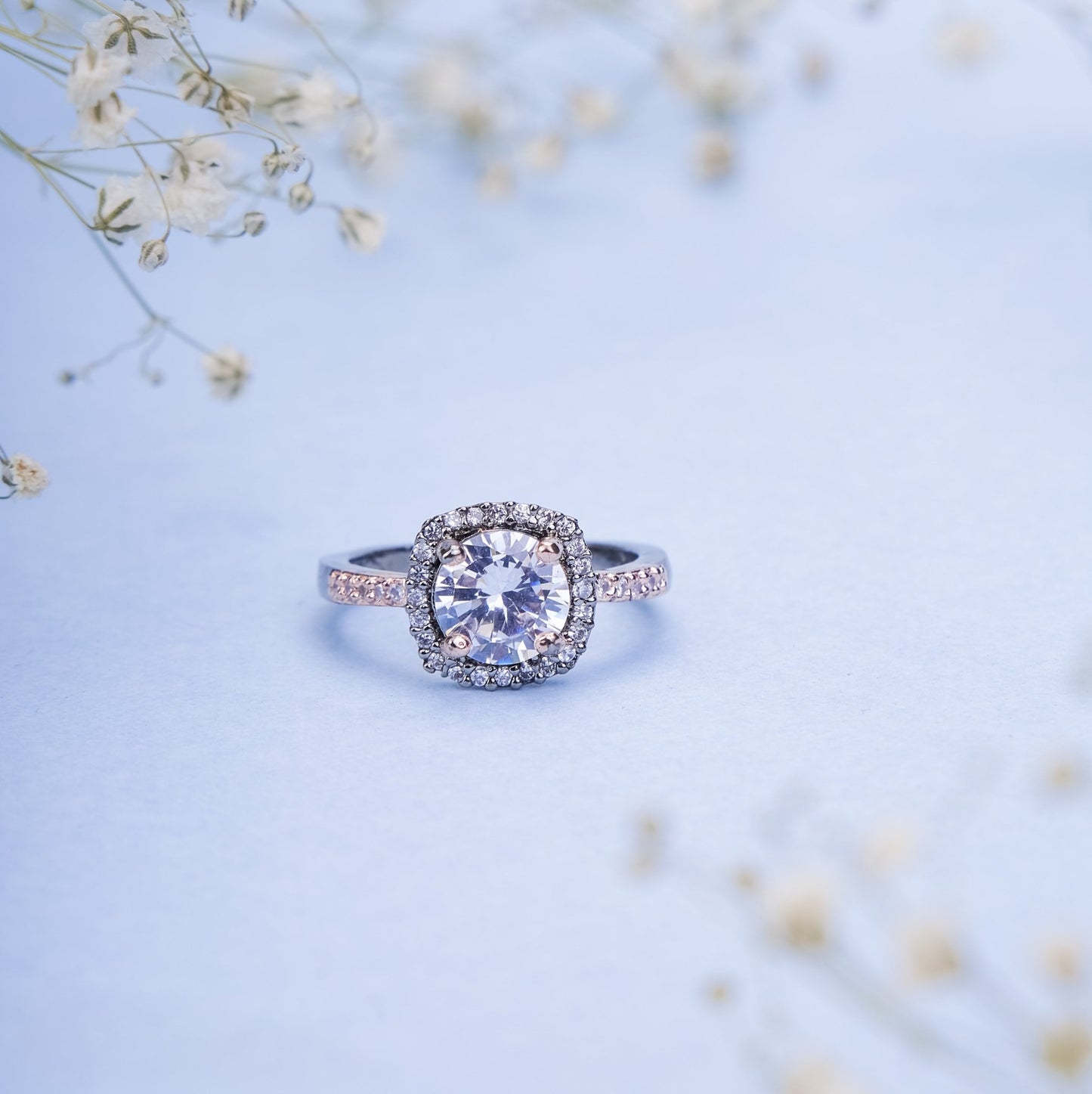 Opal Touch - Two-Tone Sparkle Ring - Rings