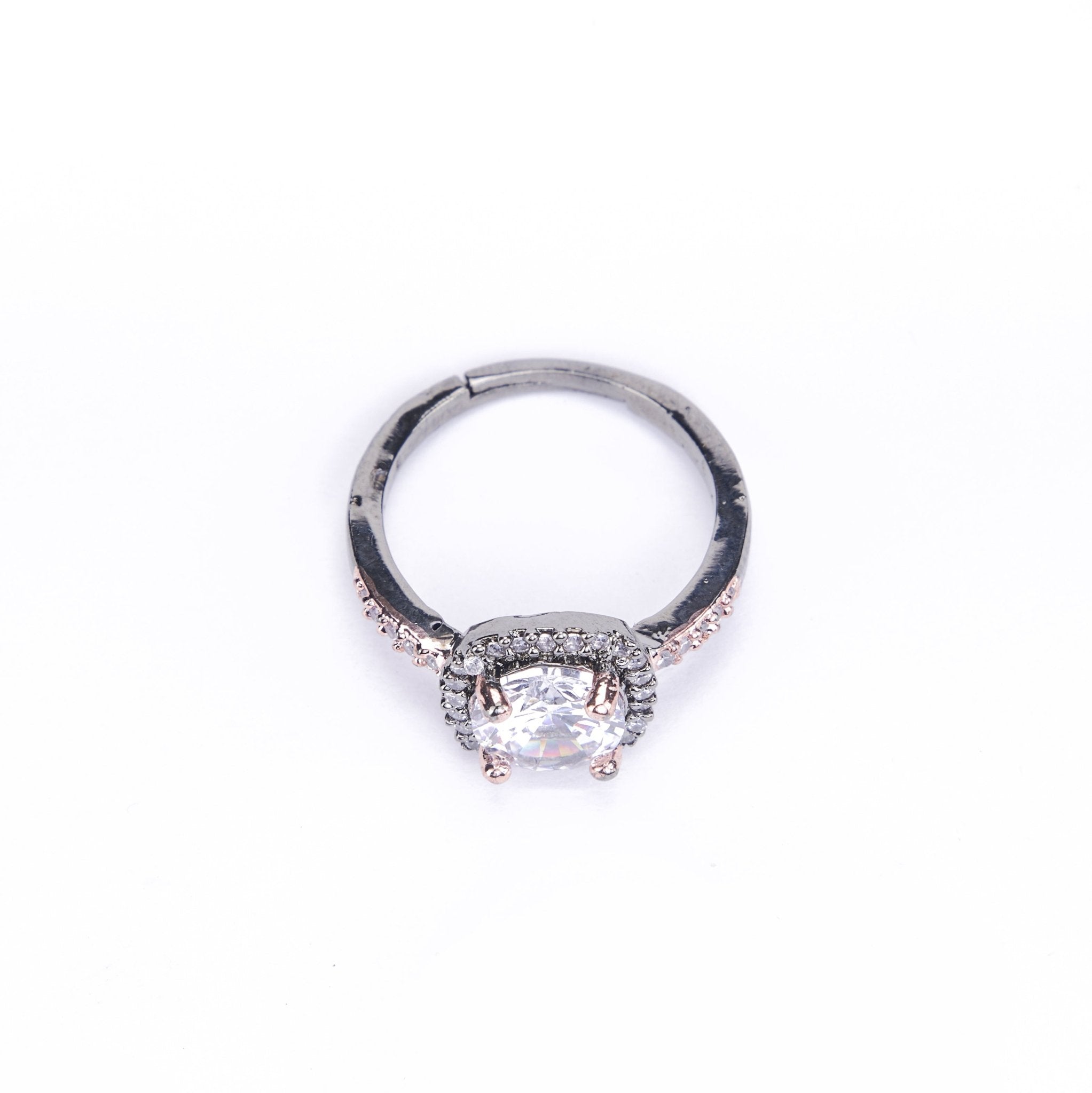 Opal Touch - Two-Tone Sparkle Ring - Rings