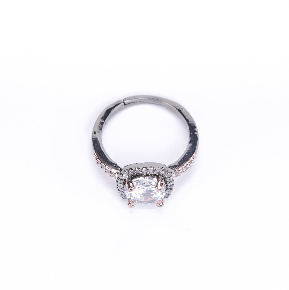 Opal Touch - Two-Tone Sparkle Ring - Rings