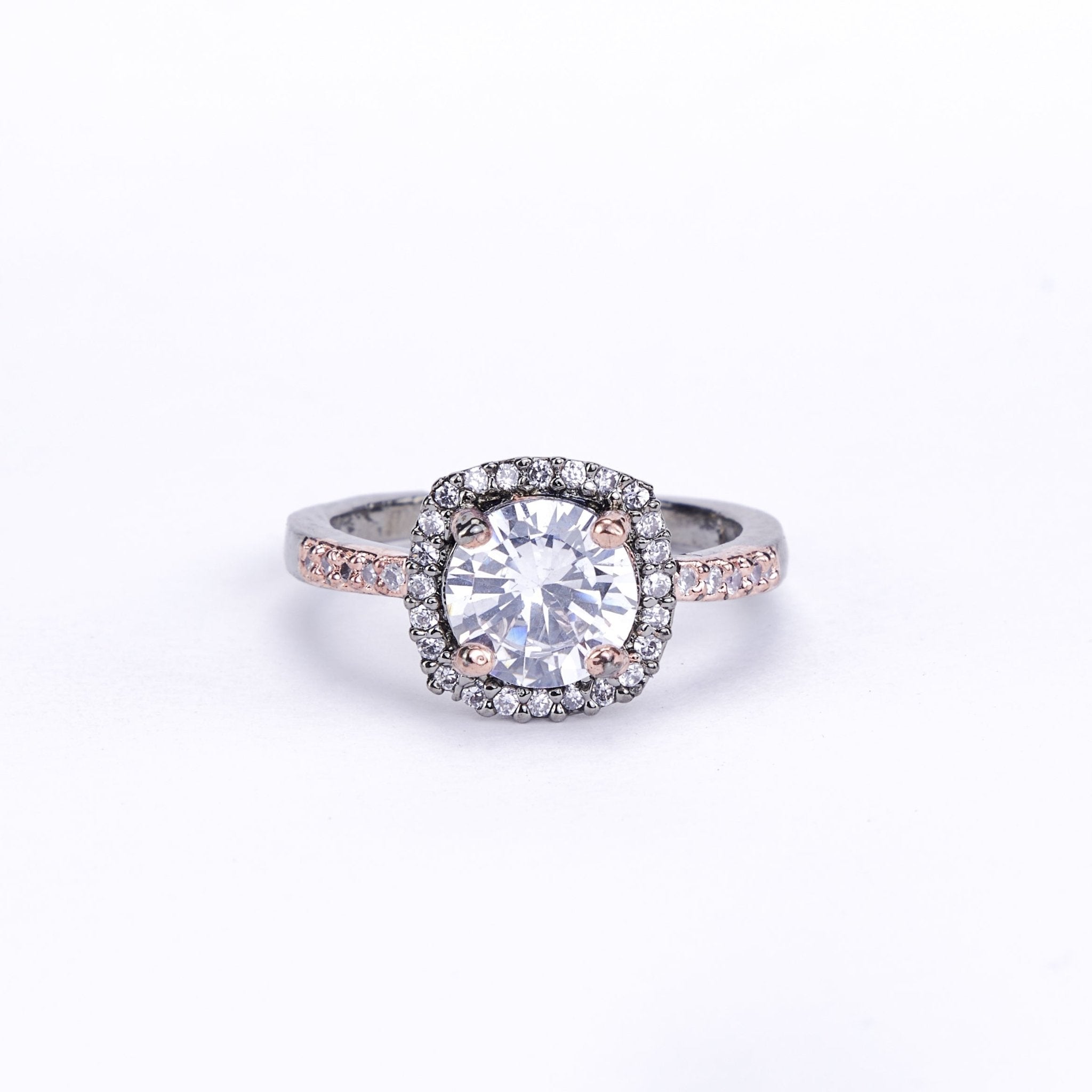 Opal Touch - Two-Tone Sparkle Ring - Rings