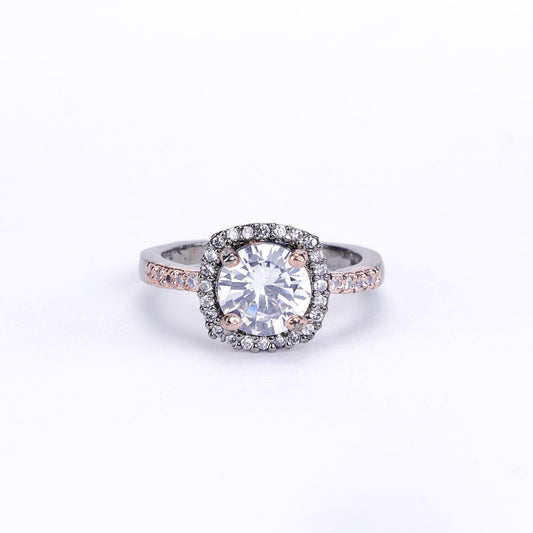 Opal Touch - Two-Tone Sparkle Ring - Rings