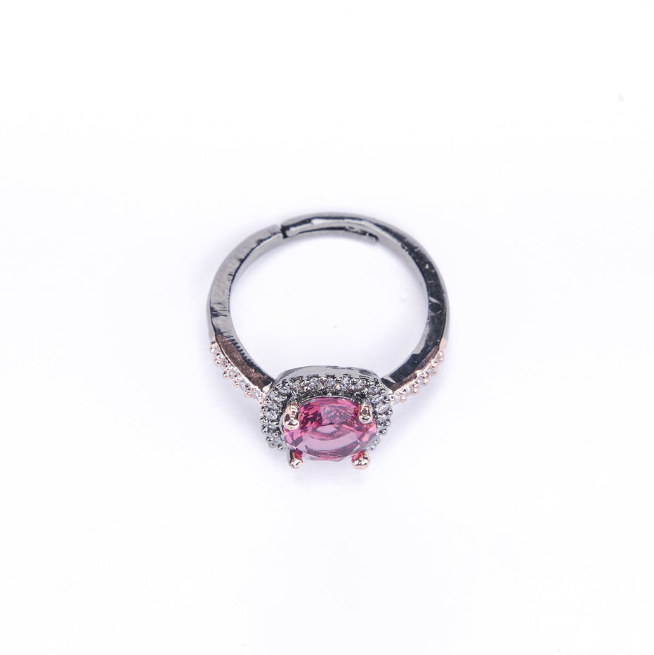 Opal Touch - Two-Tone Sparkle Ring - Rings